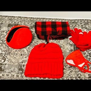 New winter set *includes*(hat,glove,scarf,mask,ear warmer)